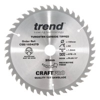 Trend CSB/16542TD Craft Saw Blade 165mm X 42t X 20mm £21.51